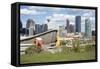 City Skyline, Calgary, Alberta, Canada, North America-Philip Craven-Framed Stretched Canvas