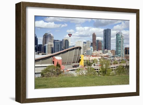 City Skyline, Calgary, Alberta, Canada, North America-Philip Craven-Framed Photographic Print