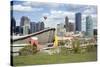 City Skyline, Calgary, Alberta, Canada, North America-Philip Craven-Stretched Canvas