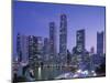 City Skyline, Financial District, Clarke Quay and Singapore River, Singapore-Steve Vidler-Mounted Photographic Print