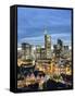 City Skyline, Frankfurt-am-Main, Hessen, Germany-Gavin Hellier-Framed Stretched Canvas