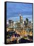 City Skyline, Frankfurt-am-Main, Hessen, Germany-Gavin Hellier-Framed Stretched Canvas