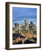 City Skyline, Frankfurt-am-Main, Hessen, Germany-Gavin Hellier-Framed Photographic Print