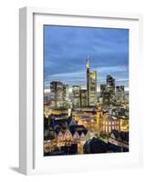 City Skyline, Frankfurt-am-Main, Hessen, Germany-Gavin Hellier-Framed Photographic Print