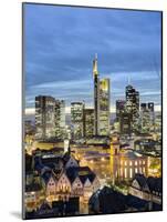 City Skyline, Frankfurt-am-Main, Hessen, Germany-Gavin Hellier-Mounted Photographic Print