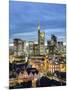 City Skyline, Frankfurt-am-Main, Hessen, Germany-Gavin Hellier-Mounted Photographic Print
