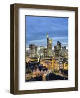 City Skyline, Frankfurt-am-Main, Hessen, Germany-Gavin Hellier-Framed Photographic Print