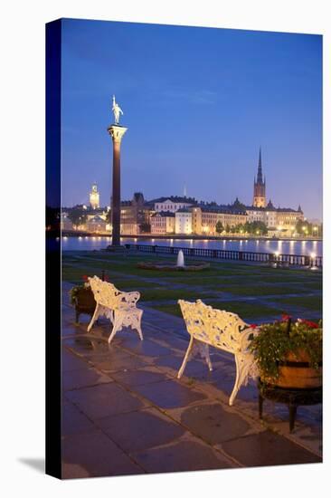 City Skyline from City Hall at Dusk, Kungsholmen, Stockholm, Sweden, Scandinavia, Europe-Frank Fell-Stretched Canvas