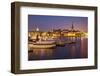 City Skyline from City Hall at Dusk, Kungsholmen, Stockholm, Sweden, Scandinavia, Europe-Frank Fell-Framed Photographic Print