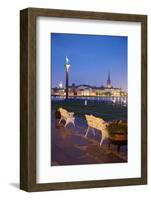 City Skyline from City Hall at Dusk, Kungsholmen, Stockholm, Sweden, Scandinavia, Europe-Frank Fell-Framed Photographic Print