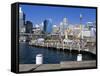 City Skyline from Darling Harbour, Central Business District, Sydney, New South Wales, Australia, P-Richard Cummins-Framed Stretched Canvas