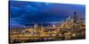 City Skyline from Jose Rizal Park in Downtown Seattle, Washington State, Usa-Chuck Haney-Stretched Canvas