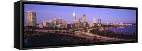 City Skyline from Kings Park, Perth, Western Australia, Australia-Gavin Hellier-Framed Stretched Canvas