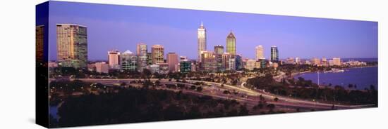 City Skyline from Kings Park, Perth, Western Australia, Australia-Gavin Hellier-Stretched Canvas