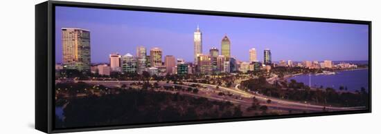 City Skyline from Kings Park, Perth, Western Australia, Australia-Gavin Hellier-Framed Stretched Canvas