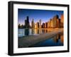 City Skyline from North Avenue Beach, Chicago, United States of America-Richard Cummins-Framed Photographic Print