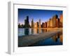 City Skyline from North Avenue Beach, Chicago, United States of America-Richard Cummins-Framed Photographic Print