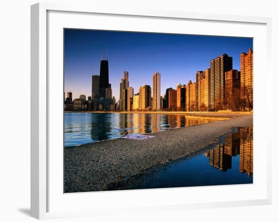 City Skyline from North Avenue Beach, Chicago, United States of America-Richard Cummins-Framed Photographic Print