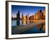 City Skyline from North Avenue Beach, Chicago, United States of America-Richard Cummins-Framed Photographic Print