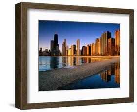 City Skyline from North Avenue Beach, Chicago, United States of America-Richard Cummins-Framed Photographic Print