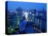 City Skyline from Sky Bar, Park Hyatt Tokyo, Tokyo, Japan-Greg Elms-Stretched Canvas