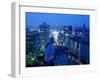 City Skyline from Sky Bar, Park Hyatt Tokyo, Tokyo, Japan-Greg Elms-Framed Photographic Print