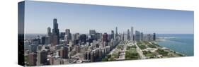 City Skyline from South End of Grant Park, Chicago, Lake Michigan, Cook County, Illinois 2009-null-Stretched Canvas
