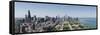 City Skyline from South End of Grant Park, Chicago, Lake Michigan, Cook County, Illinois 2009-null-Framed Stretched Canvas