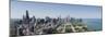 City Skyline from South End of Grant Park, Chicago, Lake Michigan, Cook County, Illinois 2009-null-Mounted Premium Photographic Print