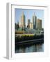 City Skyline from Southgate, Melbourne, Victoria, Australia-Gavin Hellier-Framed Photographic Print