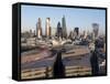 City Skyline from St. Pauls, London, England, United Kingdom-Charles Bowman-Framed Stretched Canvas
