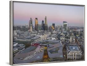 City Skyline from St. Pauls, London, England, United Kingdom-Charles Bowman-Framed Photographic Print