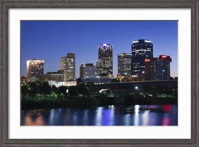 Arkansas City Skyline Arkansas River Framed Poster Picture Little Rock Arkansas City Skyline Arkansas River Framed Poster Picture Little Rock