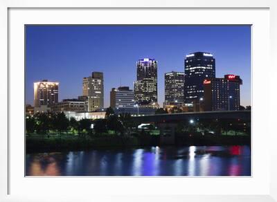 Arkansas City Skyline Arkansas River Framed Poster Picture Little Rock Arkansas City Skyline Arkansas River Framed Poster Picture Little Rock