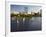 City Skyline from the Charles River, Boston, Massachusetts, USA-Amanda Hall-Framed Photographic Print