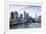 City Skyline from the Chicago River, Chicago, Illinois, United States of America, North America-Amanda Hall-Framed Photographic Print