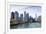 City Skyline from the Chicago River, Chicago, Illinois, United States of America, North America-Amanda Hall-Framed Photographic Print