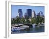 City Skyline from the Old Port, Montreal, Quebec, Canada, North America-Simanor Eitan-Framed Photographic Print