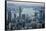 City Skyline from Victoria Peak, Hong Kong, China-Paul Souders-Framed Stretched Canvas