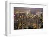 City Skyline from Victoria Peak, Hong Kong, China-Paul Souders-Framed Premium Photographic Print