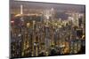 City Skyline from Victoria Peak, Hong Kong, China-Paul Souders-Mounted Premium Photographic Print