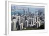 City Skyline from Victoria Peak, Hong Kong, China-Paul Souders-Framed Photographic Print