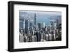 City Skyline from Victoria Peak, Hong Kong, China-Paul Souders-Framed Photographic Print