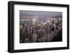 City Skyline from Victoria Peak, Hong Kong, China-Paul Souders-Framed Photographic Print