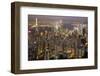 City Skyline from Victoria Peak, Hong Kong, China-Paul Souders-Framed Photographic Print