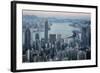 City Skyline from Victoria Peak, Hong Kong, China-Paul Souders-Framed Photographic Print