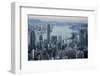 City Skyline from Victoria Peak, Hong Kong, China-Paul Souders-Framed Photographic Print