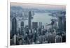 City Skyline from Victoria Peak, Hong Kong, China-Paul Souders-Framed Photographic Print