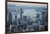 City Skyline from Victoria Peak, Hong Kong, China-Paul Souders-Framed Photographic Print