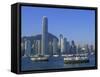 City Skyline, Hong Kong, China-Steve Vidler-Framed Stretched Canvas